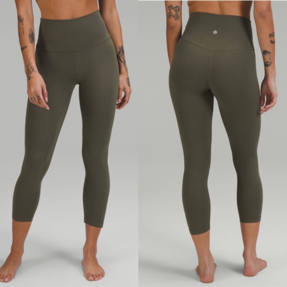 Lululemon Athletica Green High-Waisted Leggings